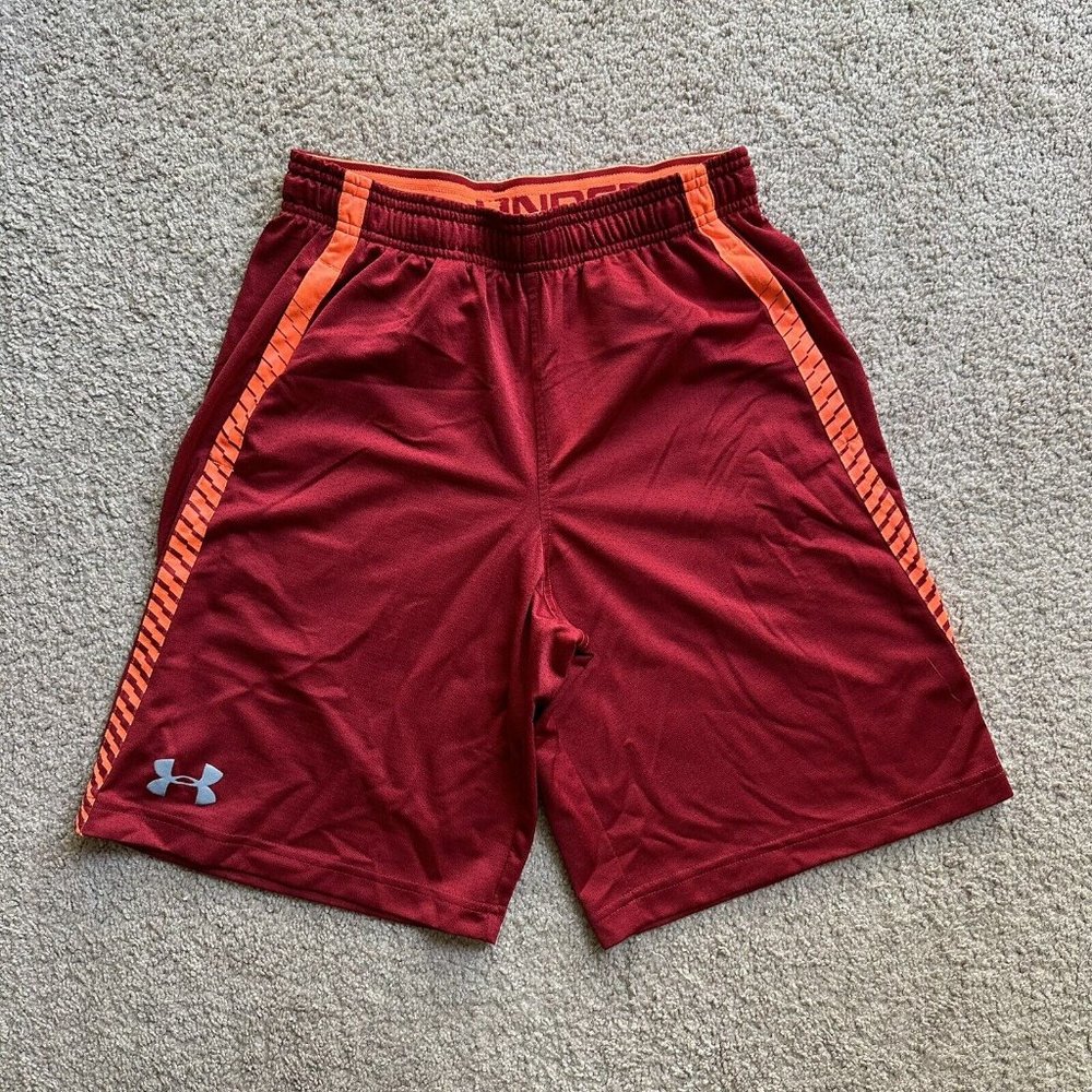 Under Armour Shorts Men's Small 25x10 Basketball Heatgear Pockets Elastic Waist